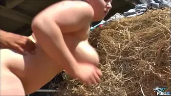 Big boobs girl wanted to ride a horse and finally rode a dick