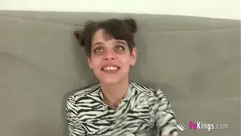 THE HELL IS THAT?? Iris and her first GIANT COCK