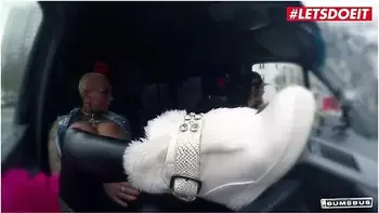 Tattooed German With Big Tits Pounded Hard In The Backseat - Kitty Core