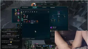 Girl Plays League Of Legends With Vibrator Slowly Massaging Her Clit With Gamer Girl