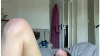 18 Year Old British Babe Slow Striptease, Finger Fuck And Uses Vibrator Till She Cums