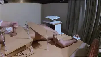 Amateur Femdom. Needle And Handjob