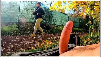 Dickflash In The Park: A Slutty Milf Cant Resist To Give A Me A Hard Titty Fuck