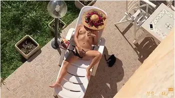Last Sun - Spying My Wife Masturbating Sunbathing In The Garden