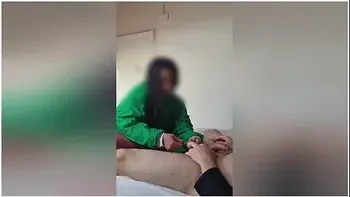 Mexican Beautician Works From Home With Naked And Satisfied Client