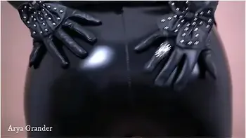 Hot Black Latex Pvc Leather Leggings