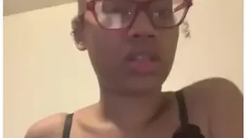 Cute Light Skin Ebony Giving Joi