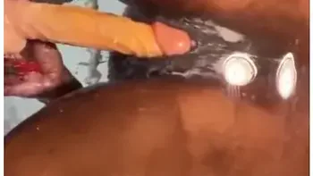 Curly Milky Wet Cunt On A Oily Chair Slipping And Sliding In Plastic Dick