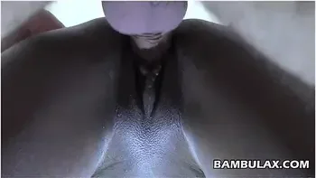 Cum Drips Out Of Ebony Pussy After Creampie Amateur