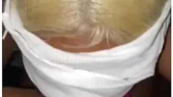 Blonde Ebony Slut Swallowing Dick *sloppy