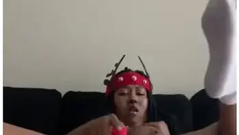 Santas Slutty Reindeer Squirts On The Couch