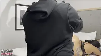 Behind The Big Butt Ebony Milf Ms So Slippery Enjoys Getting With Macana Man