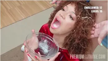 Katrina Swallows 78 Huge Mouthful Cumshots