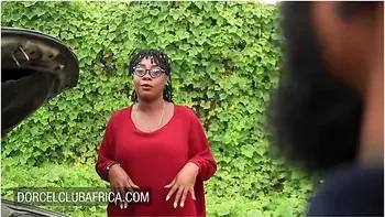 Busty Ebony Pays The Mechanic With Great Sex