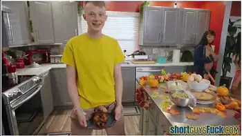 Short guy fucks Ebony plumpers in food fetish 3some