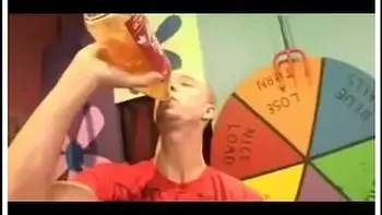 Sex game show ends with interracial hot sex