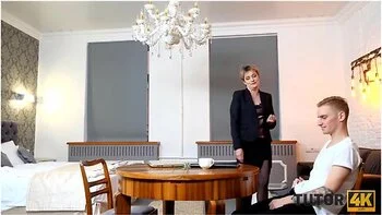 Happy Guy Finally Achieved His Ambition To Fuck Literature Tutor With Martin Spell And Janine Hard