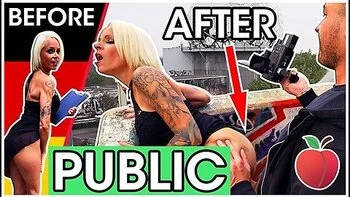 Silicon-tits Milf Fucks Stranger On Stairs (public) - Sophie Logan