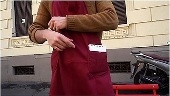 The Waiter Is Too Sexy! I Invite Him Home With An Excuse And Get Fucked Hard In The Ass