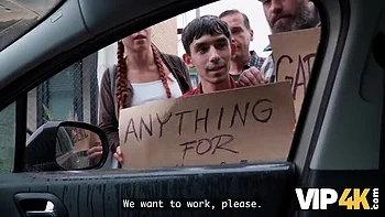 Cheating Redhead Charlie Dean Blowjob Outdoor POV Sex with Big Cock