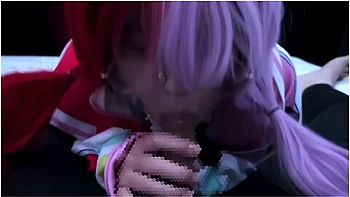 One Piece Diva Uta In Glasses Takes Him To A Virtual Space To Gokkun Blow His Dick