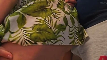 Public Bus Sex: Stranger Gropes Teen Under Skirt & Fills Her Pussy With Thick Cum