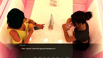 Lesbian Pizza Delivery Sex with Big Tits Stepmom & Stepsister Outdoor Public Fuck