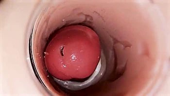 Ladytwitti Deep Pussy Creampie - Internal Camera Captures Huge Sperm Ejaculation