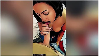 Dream Cheating Wife Gives Blowjob In Bedroom With Big Cum Load. Cartoon Pov Milf