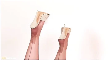 Blonde Anna Joy Teases Pussy And Gives Joi For Load On Sheer Nylon Feet