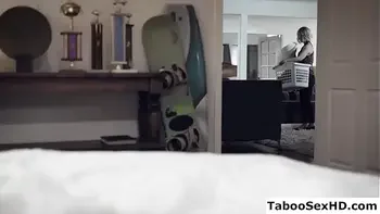 Stepmom help jerk off