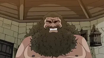 Fat man destroys teen pussy (Hagrid and Hermione)