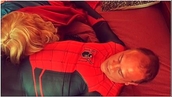 Granny Supergirl Sucks Spiderman