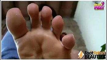 Petra Takes Off Her Socks For You To See Her Feet And White Nail Polish - Petra Feet