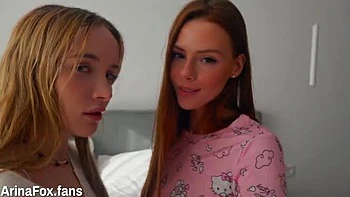 Lesbian Pussy Licking in Shower Turns Into All Night Bed Makeout - Polly Yangs & Arina Fox