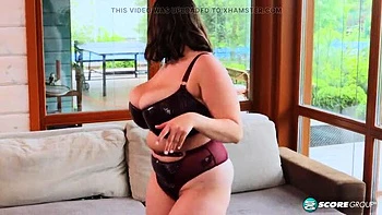 Molly Evans Dress Tease - Big Tits Brunette Solo Fetish