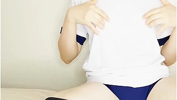 If You Masturbate Your Nipples In Knee High And Bloomers Gym Clothes, You Will Make A Funny Voice With Your Nipples