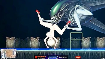 Big Ass Blonde In The Biggest Aliens Dick In This Game - Alien Quest Eve