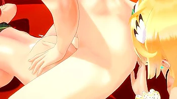 Pyra And Mythra Shine Some Rims Sparkingly Clean With Their Tongues