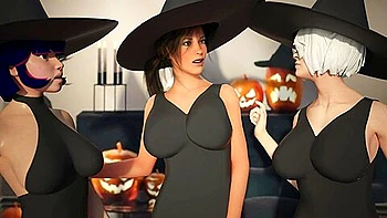 Hermione Granger, Spider Gwen And Lara Craft - Fggb Has Sex With Futas 2b, , Lady , Juno