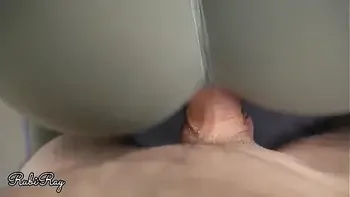 Fit Babe Fucked and Creampie in Ripped Yoga Pants