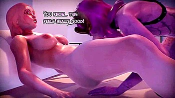 Sexy Demon Succubus Fucks In The Bedroom With A Futa Girl