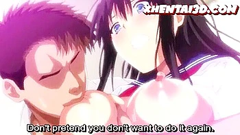 The man she likes is also trapped in the room with a man, and he is given a hand job and a blow job.