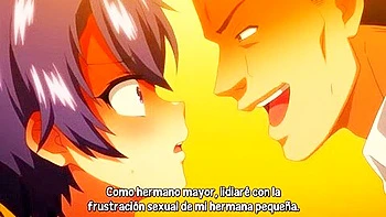 My brother puts his fingers in and out and squirts.He puts his fingers in and out of both holes at the same time and cums inside.