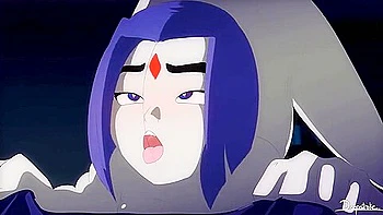 Raven And Beast Boy [interpolation 60fps] (deepstroke)