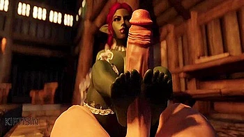 Curvy Goblin Maid And A Huge Dragonborn Cock 1