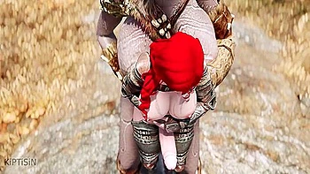 Stretches This Futanari Redhead Babe 1