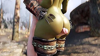 Adorable Orc Warrior Enjoys Nordic Warriors Big Dick 1