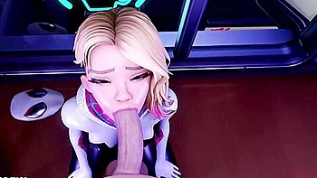 Spider Gwen Blowjob