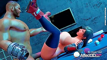 Big Tits Bartender Blacked In A 3d Animation